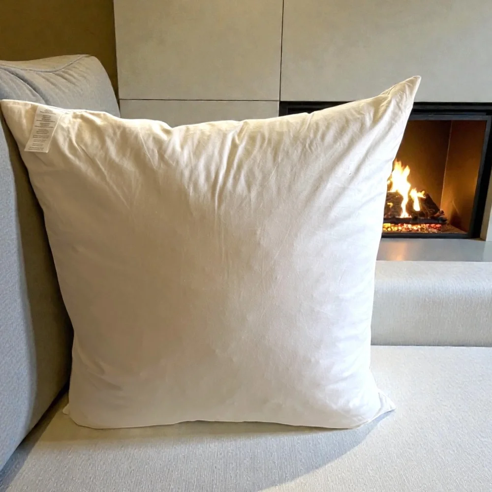 West Elm Waterfowl Feather Pillow insert 24”x24”